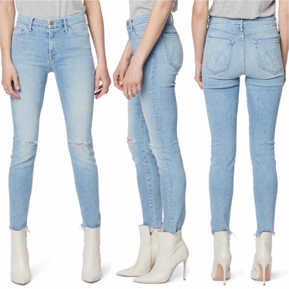 MOTHER The Looker Ankle Fray Jean in Across the Map